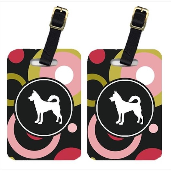 Carolines Treasures KJ1123BT Canaan Dog Luggage Tag - Pair 2; 4 x 2.75 In. KJ1123BT - main
